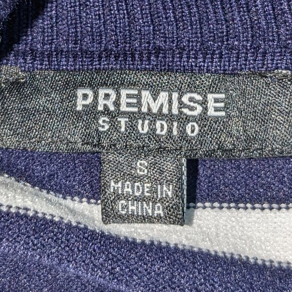 Premise Off the Shoulder Striped Sweater - Picture 3 of 3